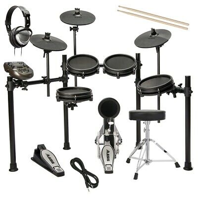 Alesis Nitro Mesh Electronic Drum Set Drum Essentials Bundle