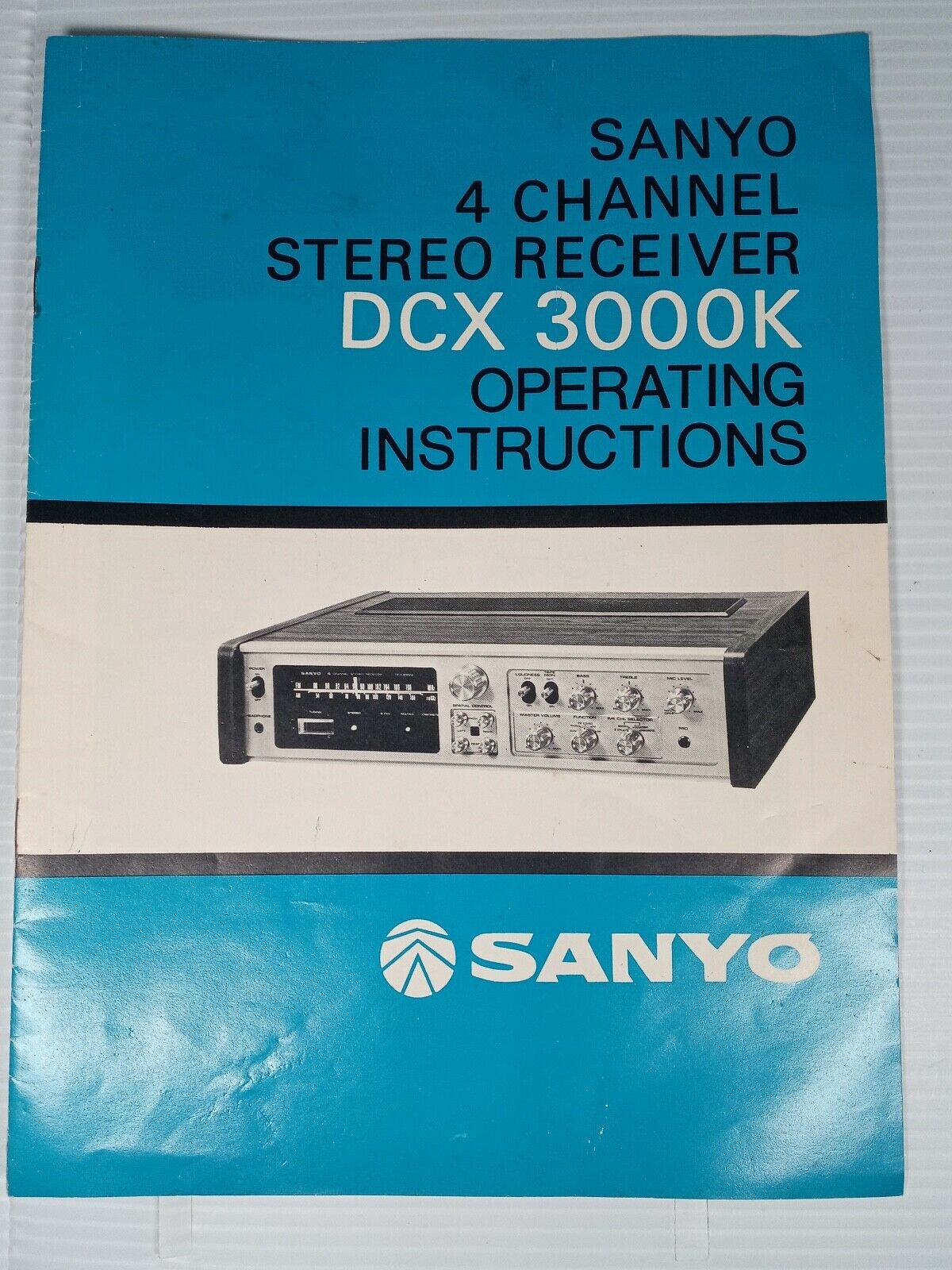 Sanyo Operating Instructions Manual Model Dcx3000k  4 Channel Stereo Receiver 72