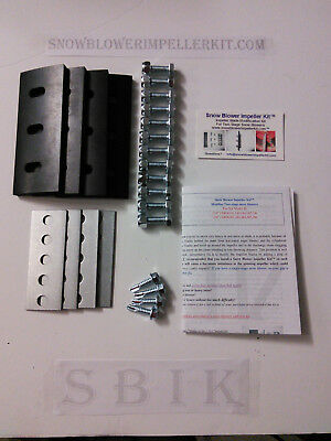 Snow Blower Impeller Kit™ - 1/4" 4-blade Universal - Modifies 2-stage Machine