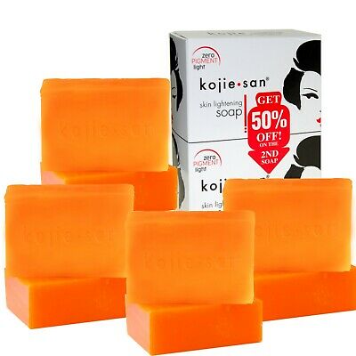 8 Bars Of 135g Kojie San Skin Lightening Kojic Acid Soap - 4 Packs Of 2 Bars