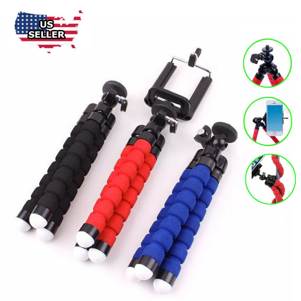 Universal Adjustable Octopus Tripod Stand Phone Holder For Iphone Camera
