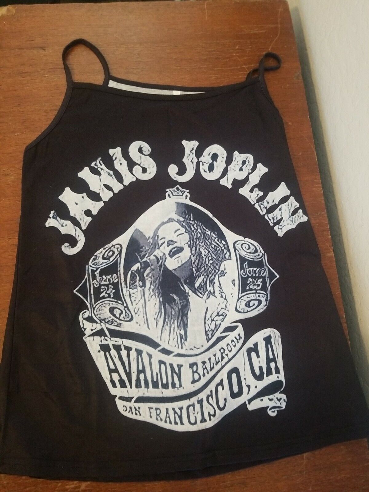 Janis Joplin Tank Top Avalon Ballroom San Francisco Ca.    Size Medium