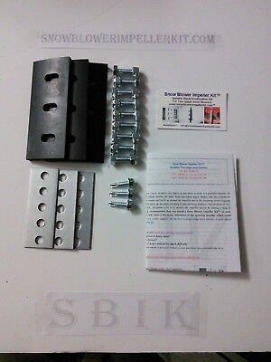 Snow Blower Impeller Kit™- 1/4" 3-blade Universal- Modifies 2-stage Machine