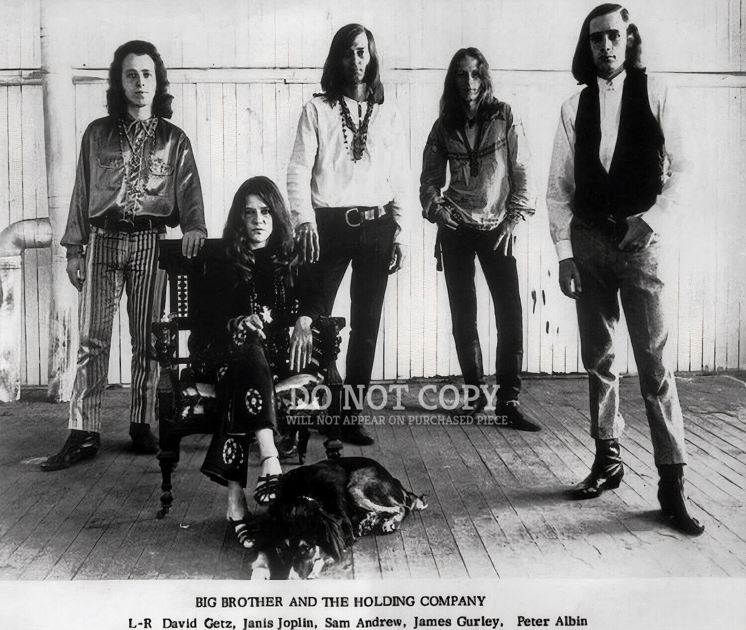 Janis Joplin Big Brother And The Holding Company - Rare Photograph 11 X 13 Print