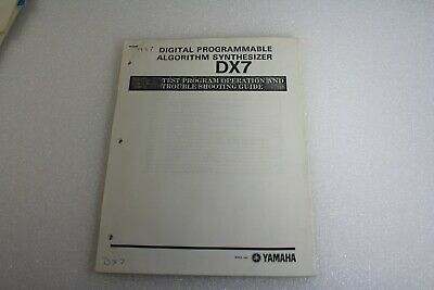 Original Dx7 Synthesizer Test Program Operation And Troubleshooting Guide