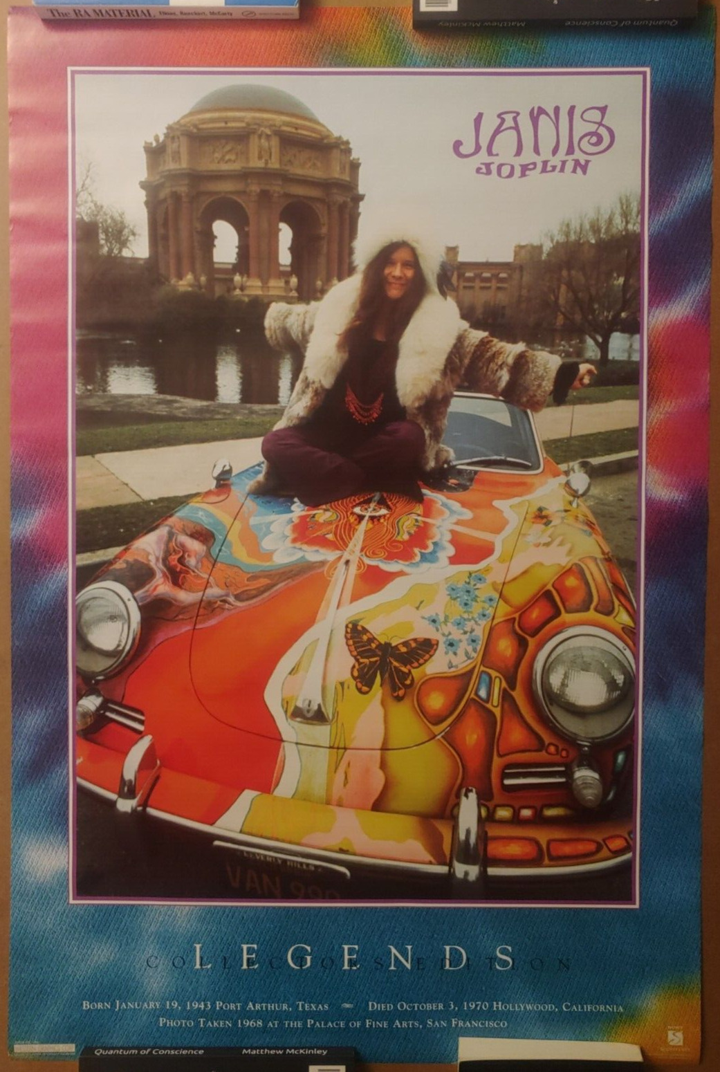 Janis Joplin 1995 Poster Legends Collectors Edition Sony   35 X 23