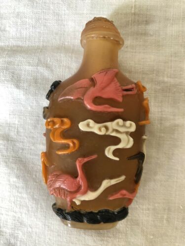 Antique Chinese Snuff Bottle H8 Cm Rare, Very Nice