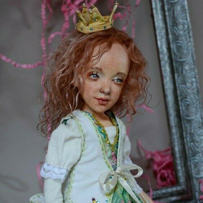 Art Dolls-ooak Princess In Green Dress Other Ooak Art Dolls