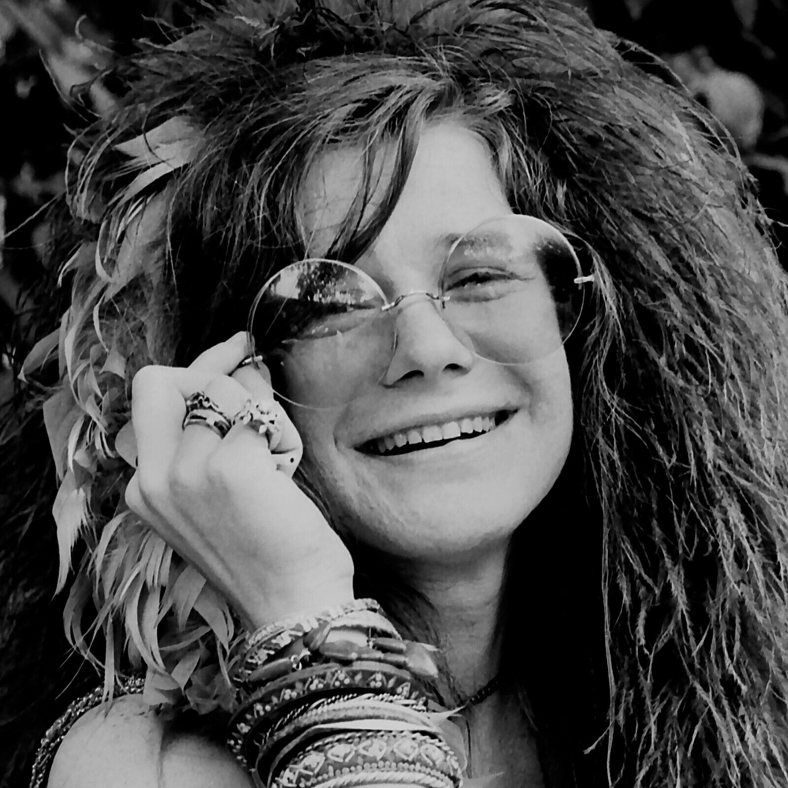 Janis Joplin In Concert Banner Huge 4x4 Ft Fabric Poster Tapestry Flag Album Art